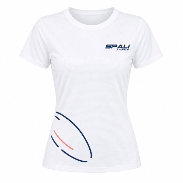 Camiseta Órbitas en blanco, vista delantera