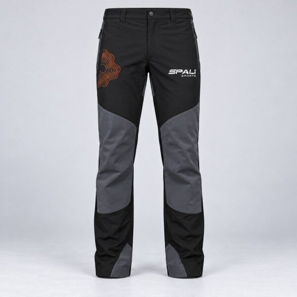 Pantalón Relieve en negro/plomo oscuro, vista delantera