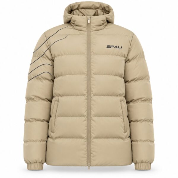 Parka Cotas en arena oscuro, vista delantera