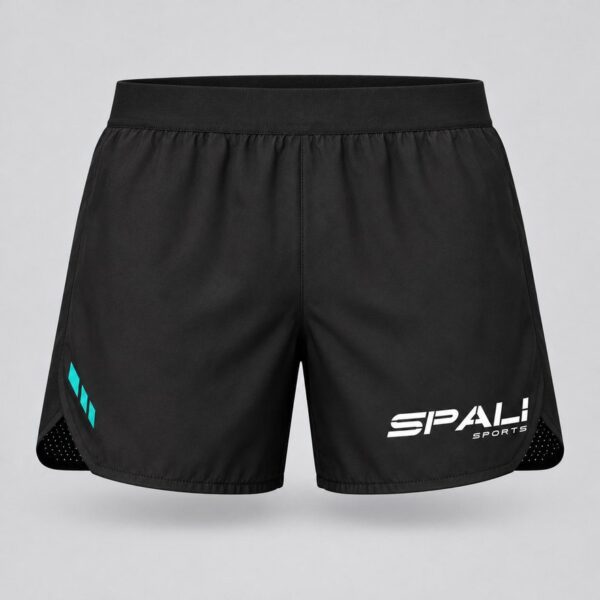 Short Vértice en negro, vista delantera