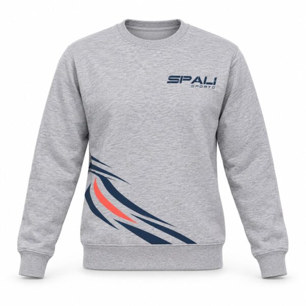 Sudadera Curvas en gris vigoré, vista delantera