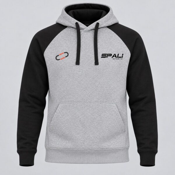 Sudadera Óvalo en gris vigoré/negro, vista delantera